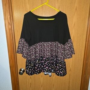 Floral Baby Doll Top